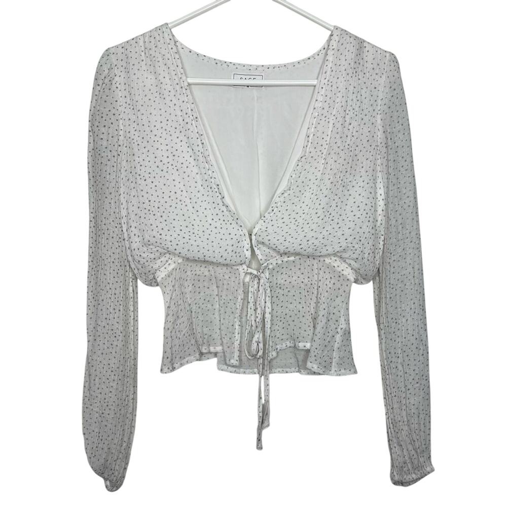 Sage the Label Peplum Star Long Sleeve Top Size XS - Picture 1 of 6